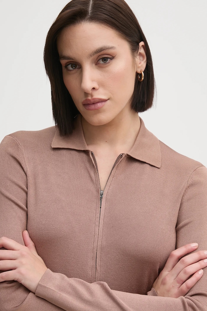 Kardigan Calvin Klein smeđa K20K207943