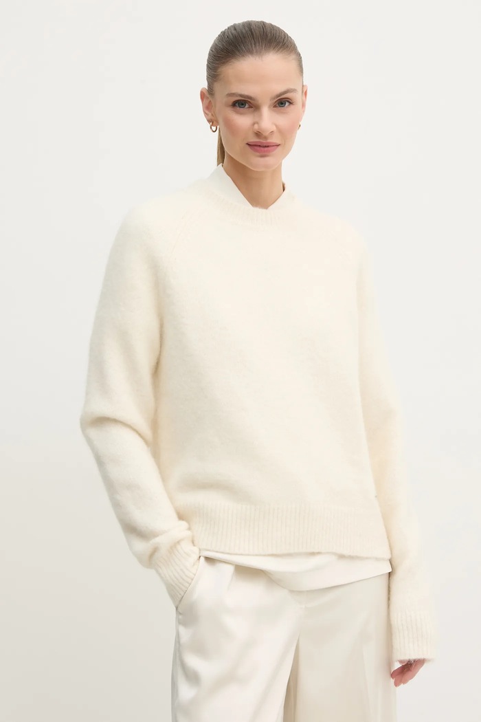 Vlněný svetr Calvin Klein béžová K20K208025