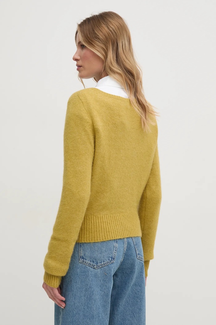 Ρούχα Πουλόβερ με προσθήκη μαλλιού Calvin Klein Jeans J20J224801 κίτρινο