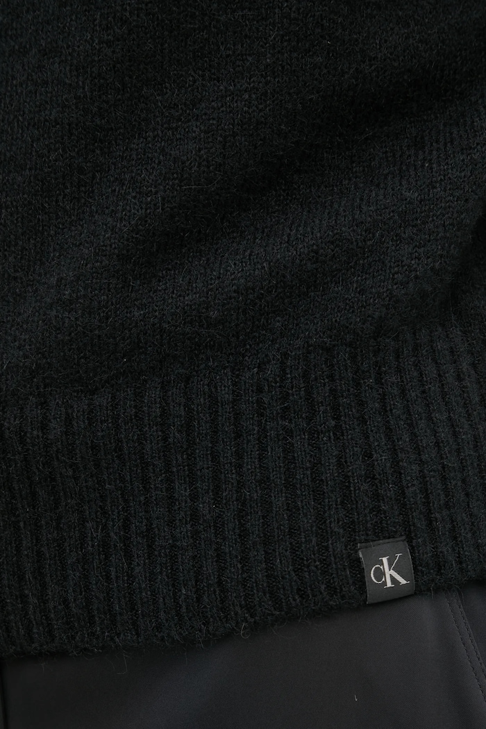 Svetr z vlněné směsi Calvin Klein Jeans J20J224801 černá