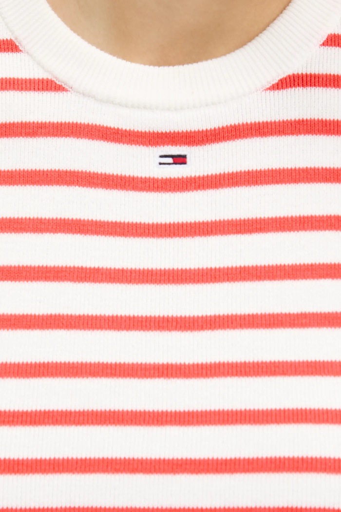 Bavlnený sveter Tommy Jeans DW0DW19336 červená