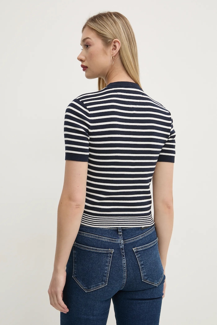 Odjeća Pamučni pulover Tommy Jeans DW0DW19336 mornarsko plava