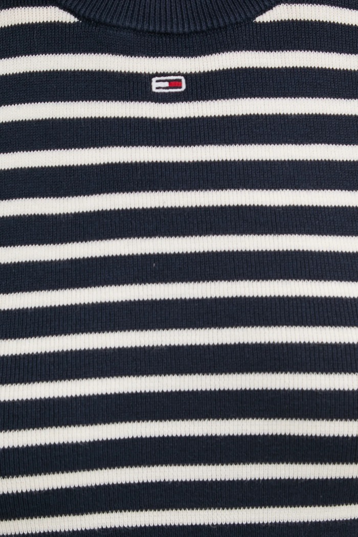 Pamučni pulover Tommy Jeans DW0DW19336 mornarsko plava