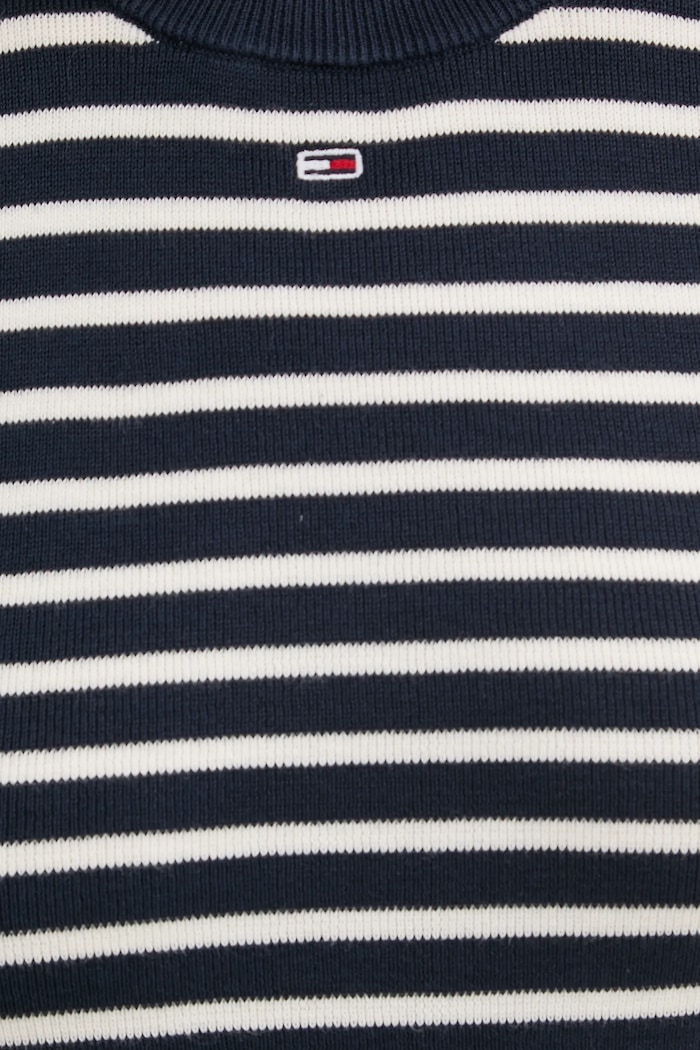 Pamučni pulover Tommy Jeans DW0DW19336 mornarsko plava