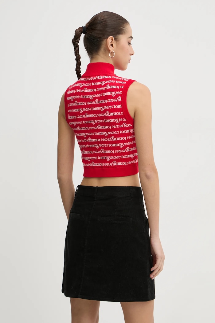 Oblečenie Vesta Tommy Jeans DW0DW19346 červená