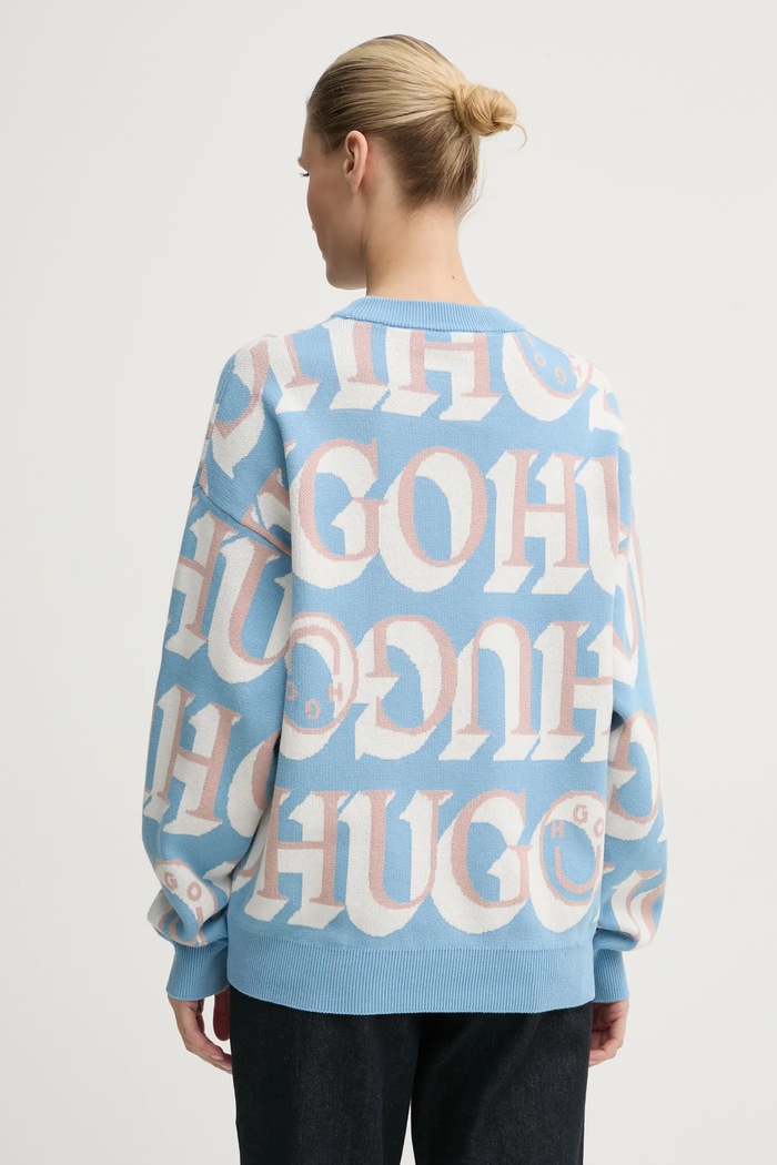 Îmbrăcăminte Hugo Blue pulover de bumbac 50533283 albastru