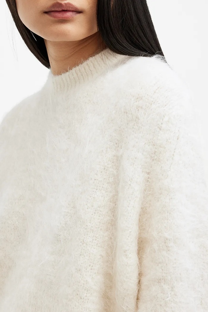 Oblečenie Vlnený sveter AllSaints VORTEX JUMPER W032KB biela
