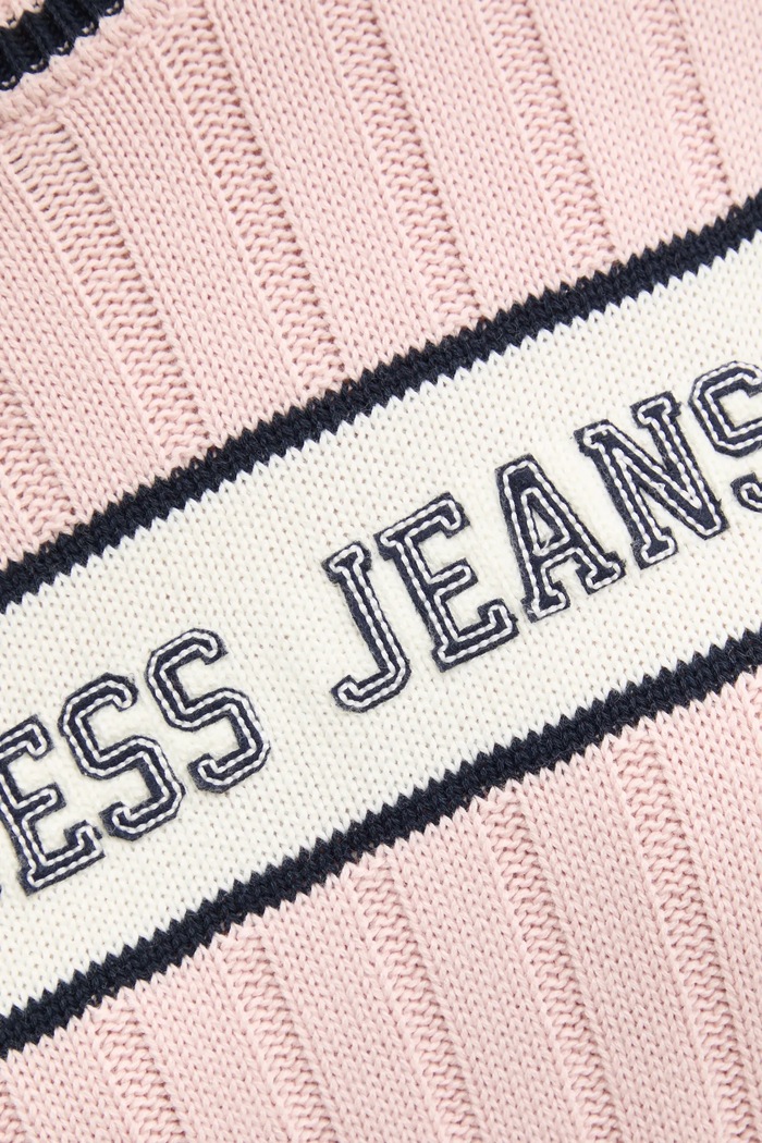Памучен пуловер Guess Jeans W5RR46.Z3HM1 розов
