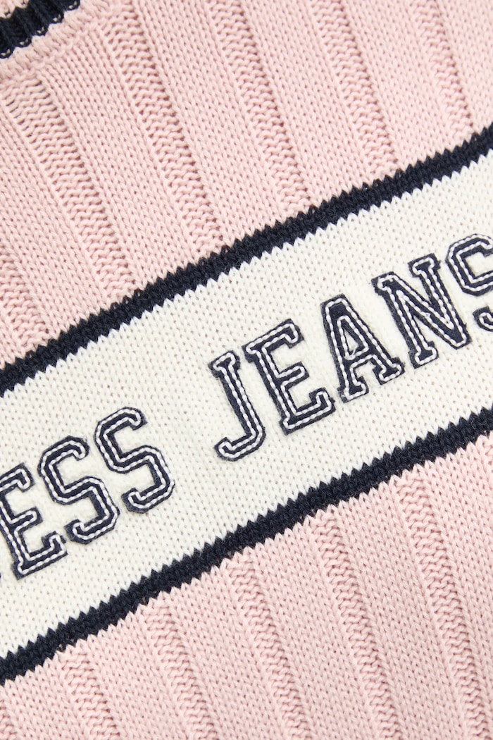 Памучен пуловер Guess Jeans W5RR46.Z3HM1 розов