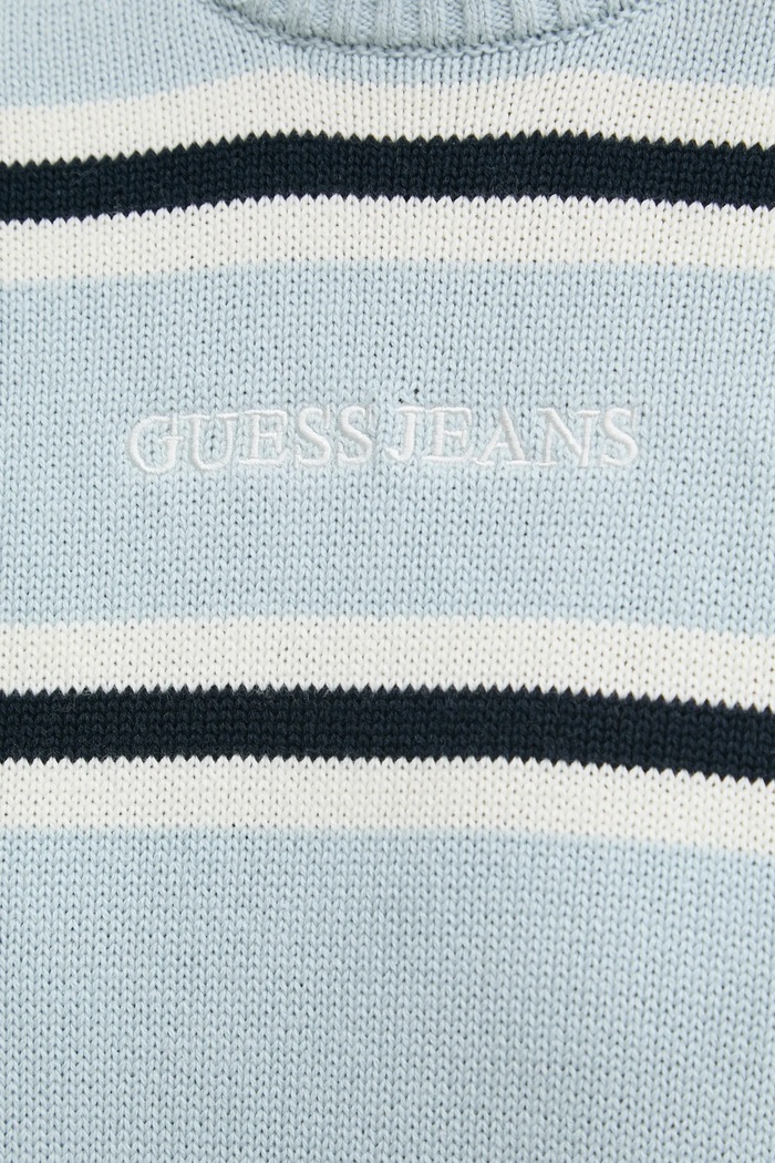 Guess Jeans pamut pulóver W4BR09.Z3HM1 kék