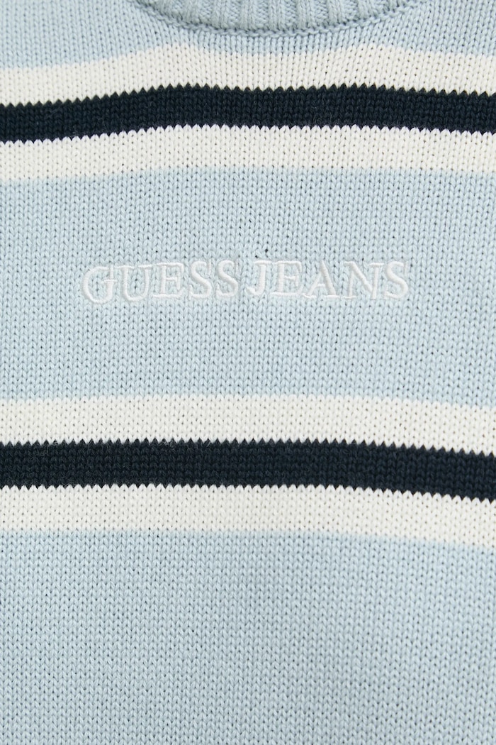 Guess Jeans pamut pulóver W4BR09.Z3HM1 kék