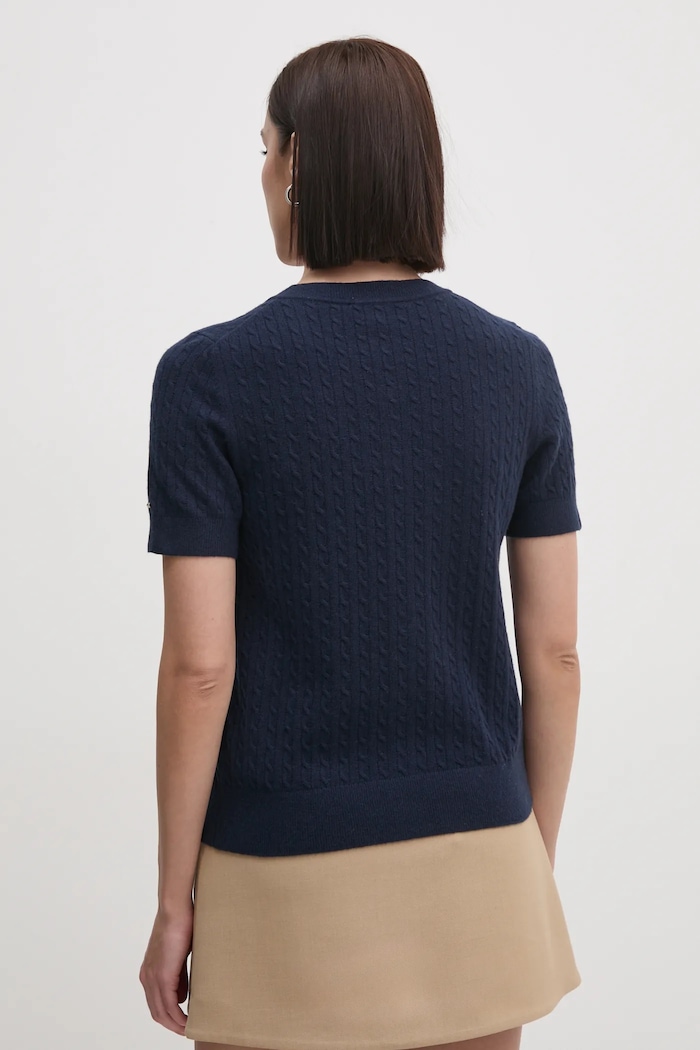 Ruházat Tommy Hilfiger gyapjú kardigán WW0WW43958 sötétkék
