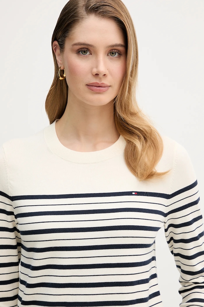 Sveter Tommy Hilfiger béžová WW0WW44984