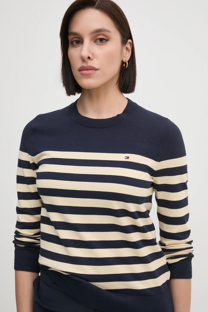 Svetr Tommy Hilfiger námořnická modř WW0WW44984