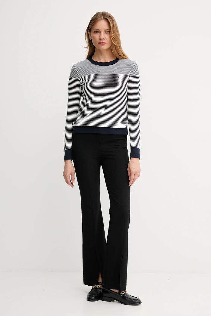 Πουλόβερ Tommy Hilfiger WW0WW44984 σκούρο μπλε SS26