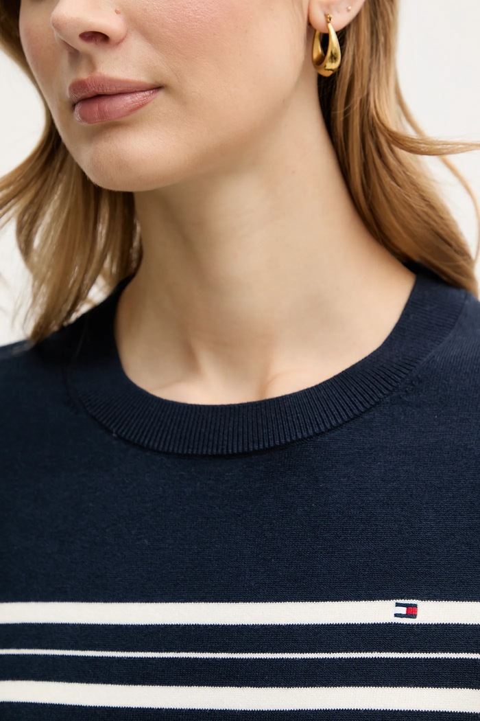 Tommy Hilfiger sweter WW0WW44984 granatowy