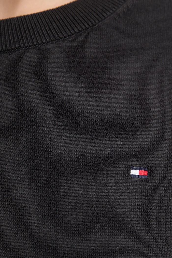 Πουλόβερ Tommy Hilfiger WW0WW44984 μαύρο