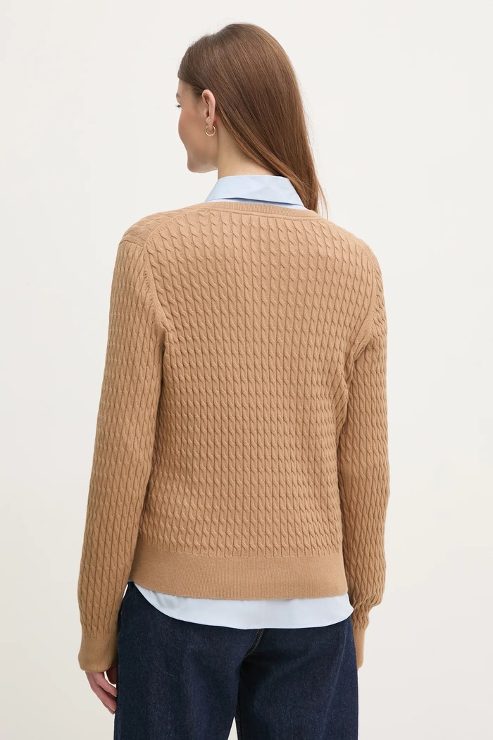 Oblečení Bavlněný svetr Tommy Hilfiger WW0WW44987 hnědá