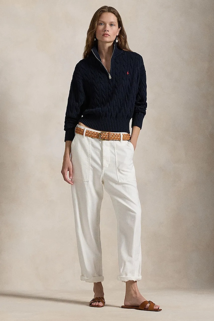 Odzież Polo Ralph Lauren sweter damski bawełniany 211963467 niebieski