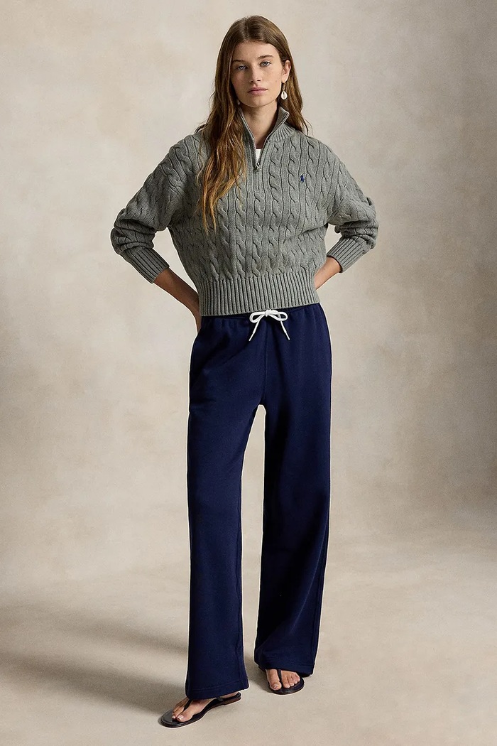 Odzież Polo Ralph Lauren sweter damski bawełniany 211963467 szary