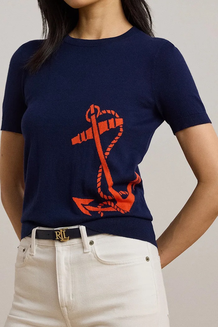 Sveter Lauren Ralph Lauren modrá 200957579