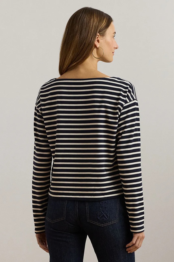 Lauren Ralph Lauren sweter bawełniany 200957604 granatowy SS25