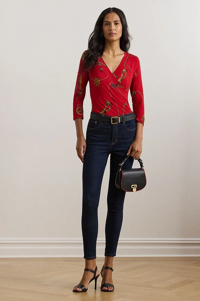 Odzież Lauren Ralph Lauren bluzka 200957611 czerwony
