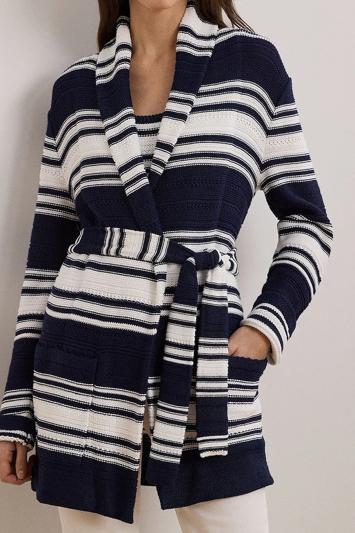Kardigan Lauren Ralph Lauren 200957560 námořnická modř SS25