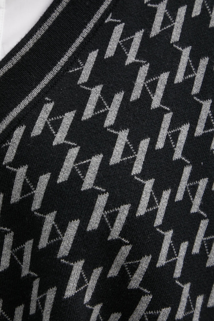 Karl Lagerfeld poncho z domieszką wełny A1W18034