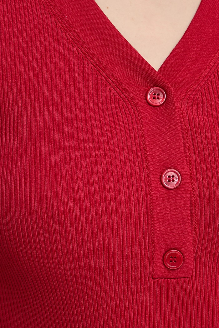 Samsoe Samsoe sweter SALEONORE F24400089 czerwony