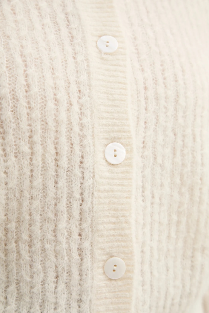 Kardigan s primjesom vune A.P.C. cardigan milo WPABE.F22246 bež