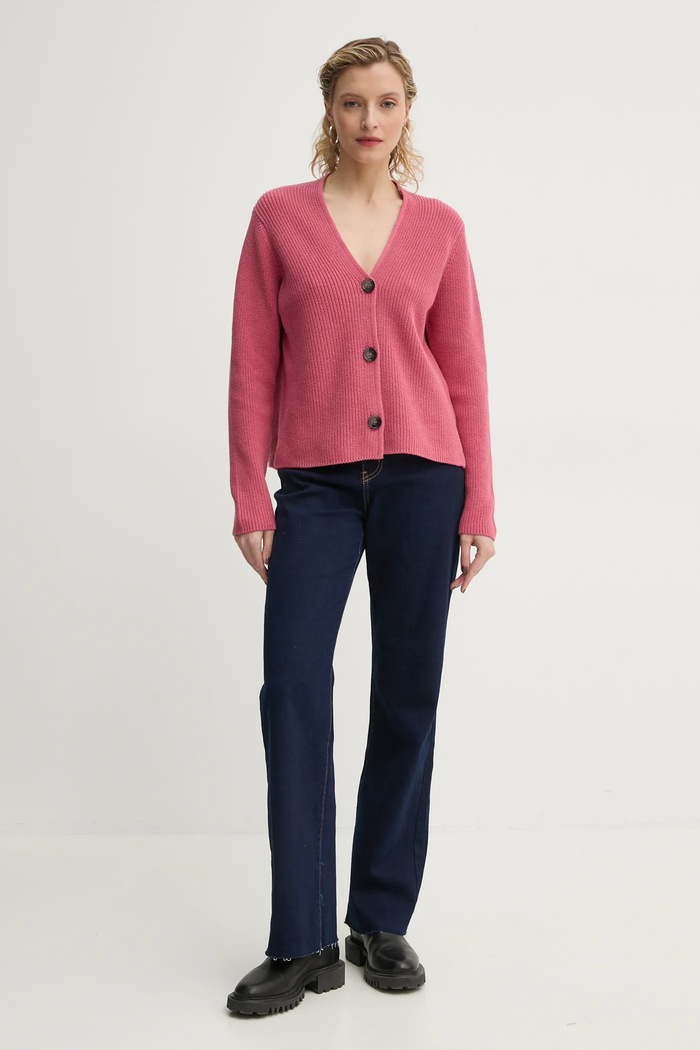 Marc O'Polo cardigan in cotone 500605961069 rosa SS25