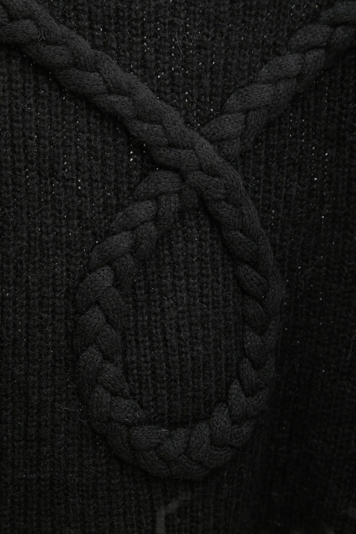 MUNTHE sweter wełniany SAKIRA 244160724472 czarny
