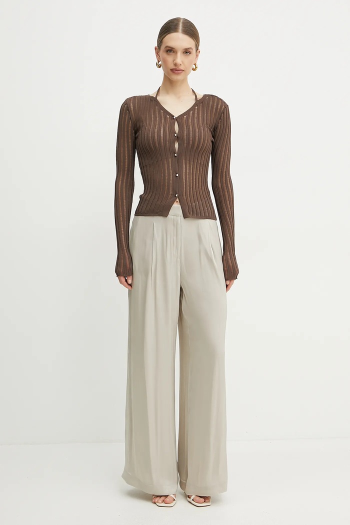 Patrizia Pepe cardigan 2K0308.K254 marrone SS25