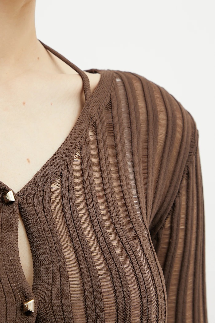 Patrizia Pepe cardigan 2K0308.K254 marrone