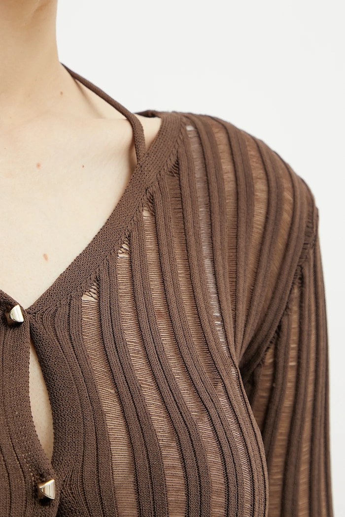 Patrizia Pepe cardigan 2K0308.K254 marrone