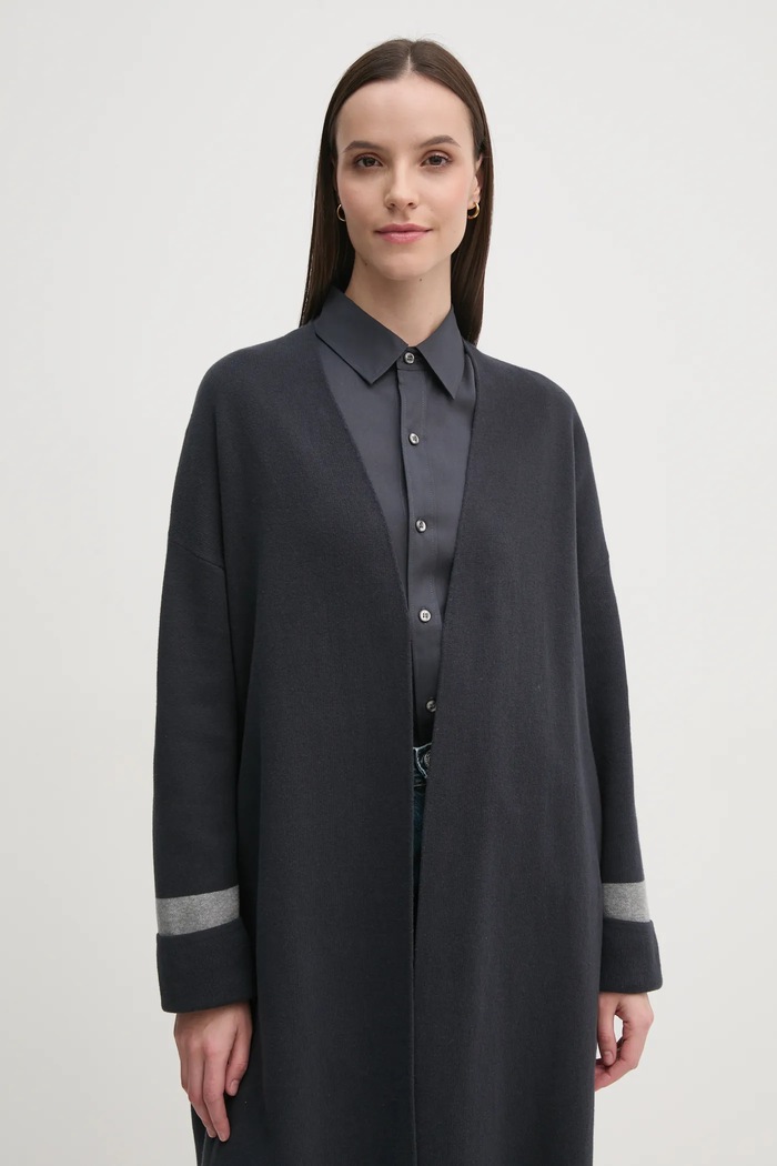 Памучна жилетка Barbour LKN1405NY73 тъмносин