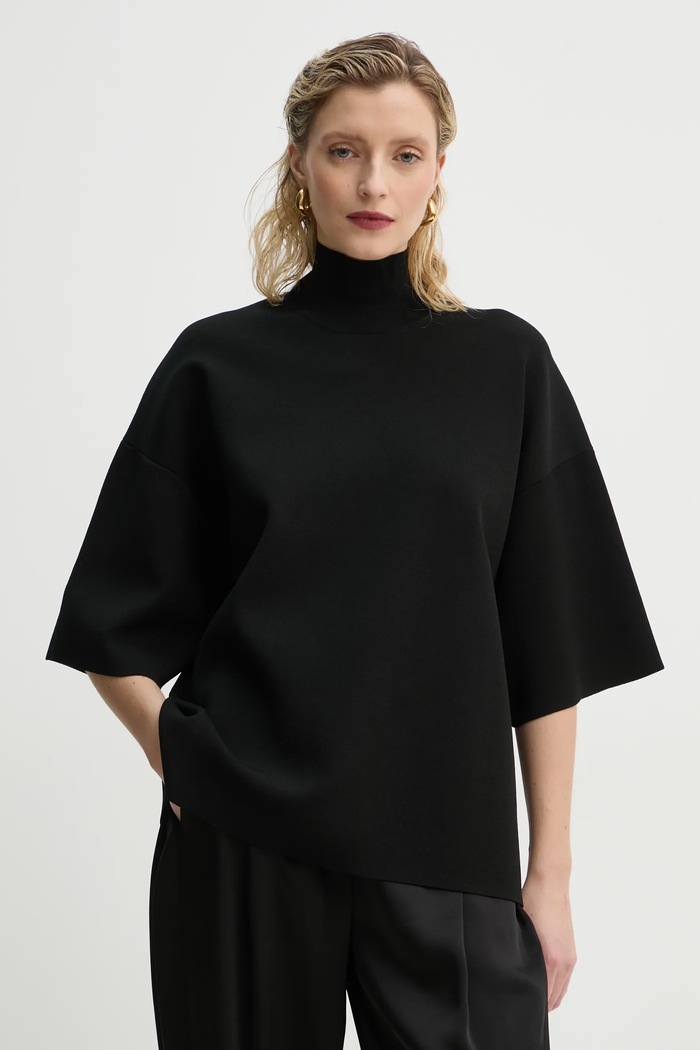Theory sweter pozostałe czarny O1116707