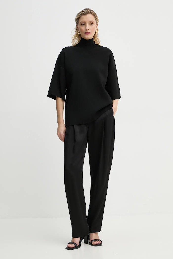 Theory sweter O1116707 czarny SS25