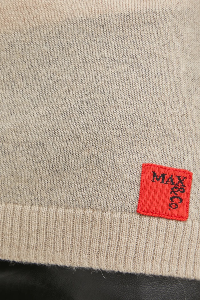 Pulover din amestec de lână Max&Co. bej 2516361091200