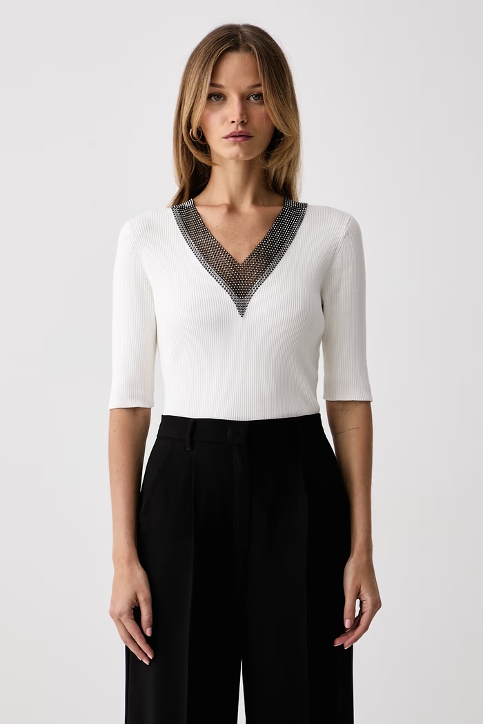 DKNY sweter damski z wiskozy beżowy P4JSAT69