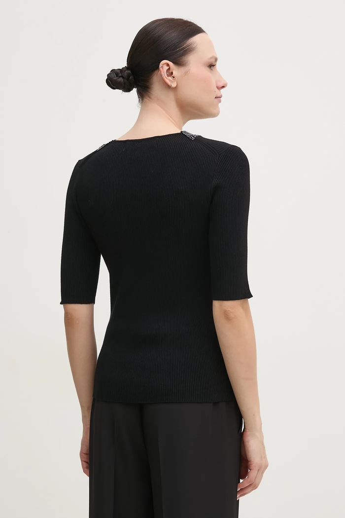 Odzież Dkny sweter P4JSAT69 czarny