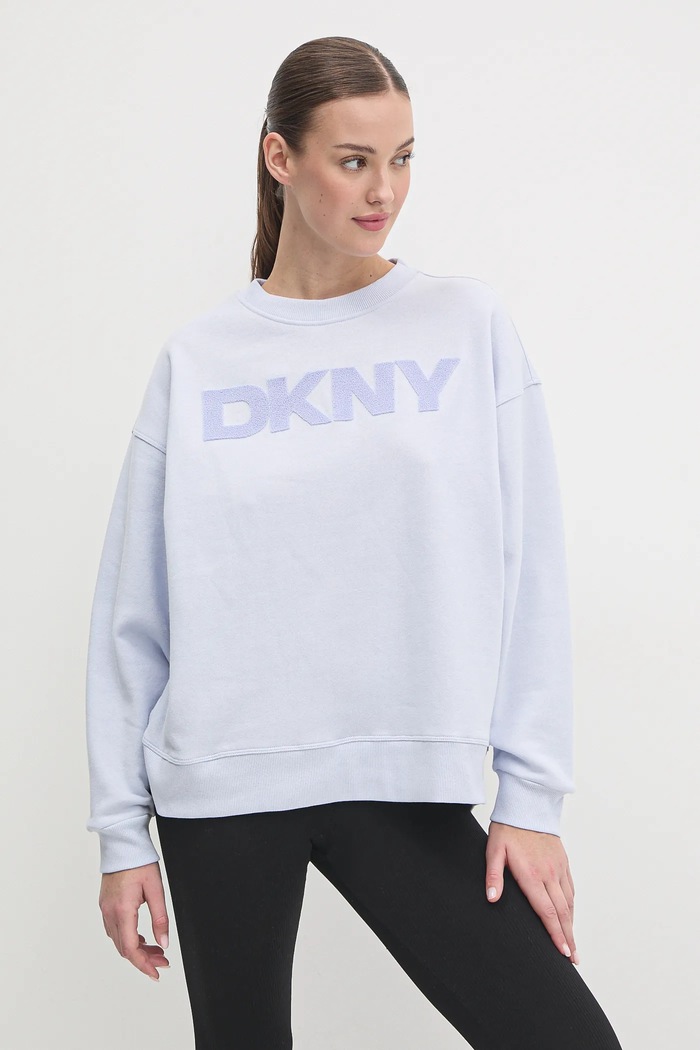 Dkny bluza aplikacja niebieski DP5T1140