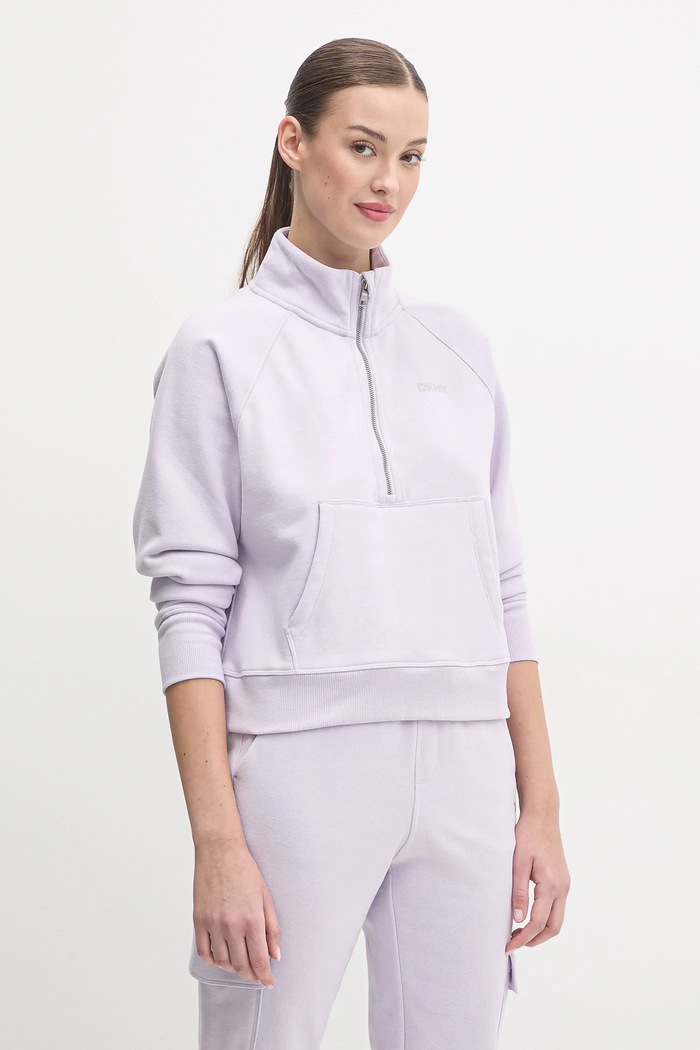 Dkny felső pamut lila DP5T9993
