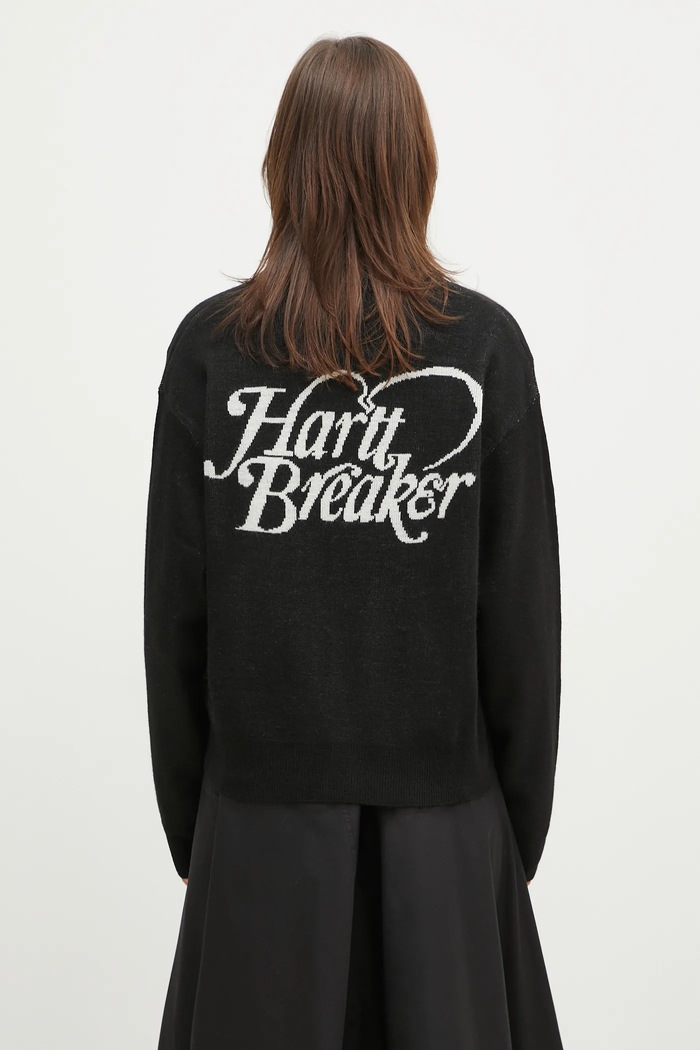 Oblečenie Kardigán s prímesou vlny Carhartt WIP Harttbreaker Cardigan I034390.K02XX čierna