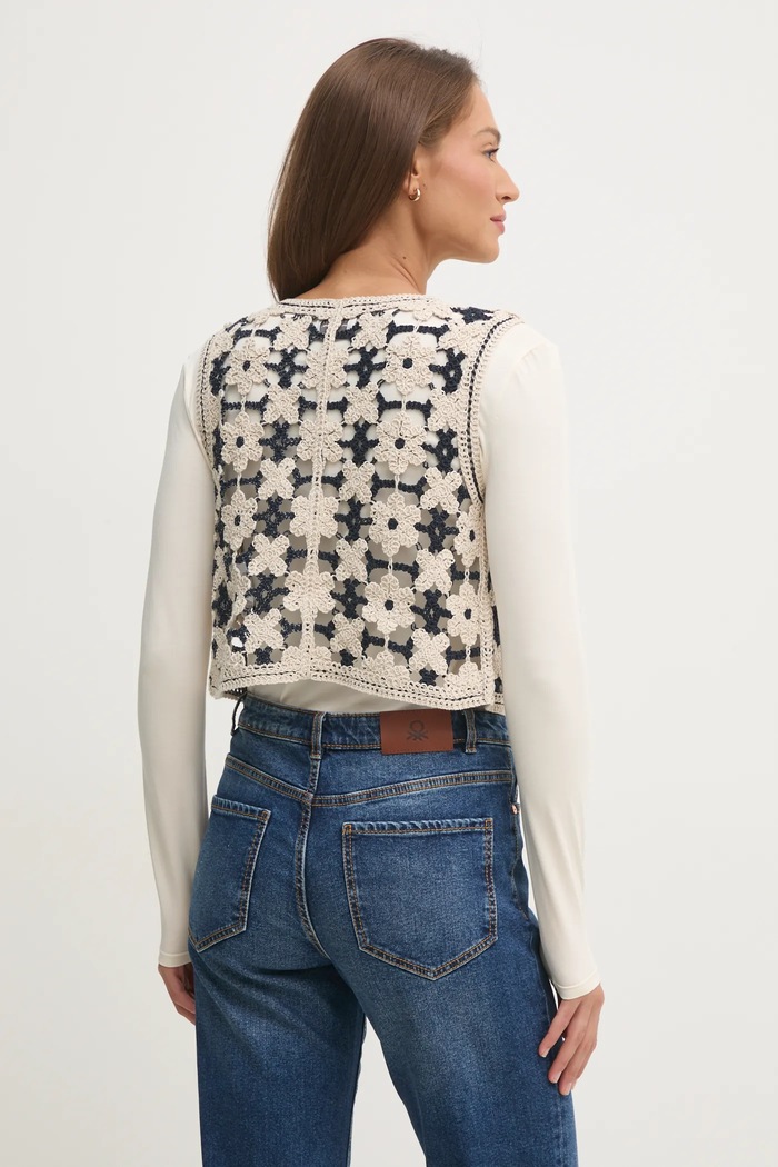 Oblečenie Vesta Pepe Jeans OLIVIA PL702292 béžová