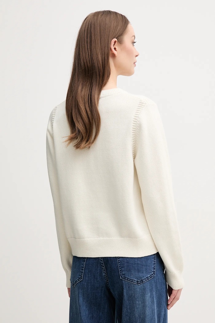 Oblečení Bavlněný svetr Pepe Jeans NUNA PL702293 béžová