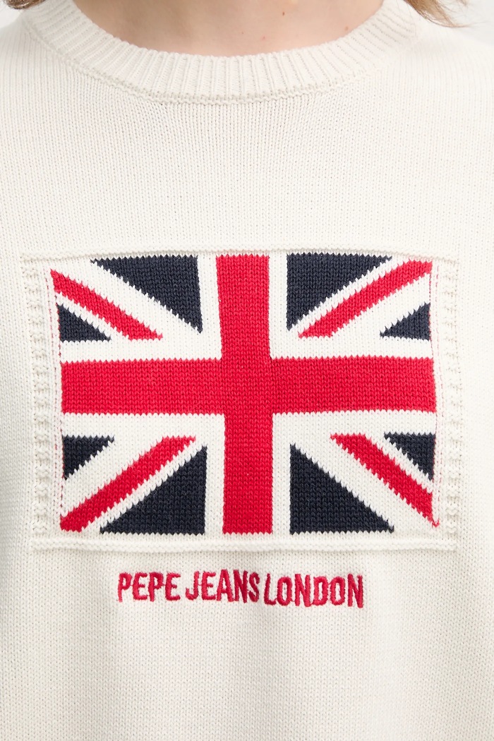 Bavlněný svetr Pepe Jeans NUNA PL702293 béžová
