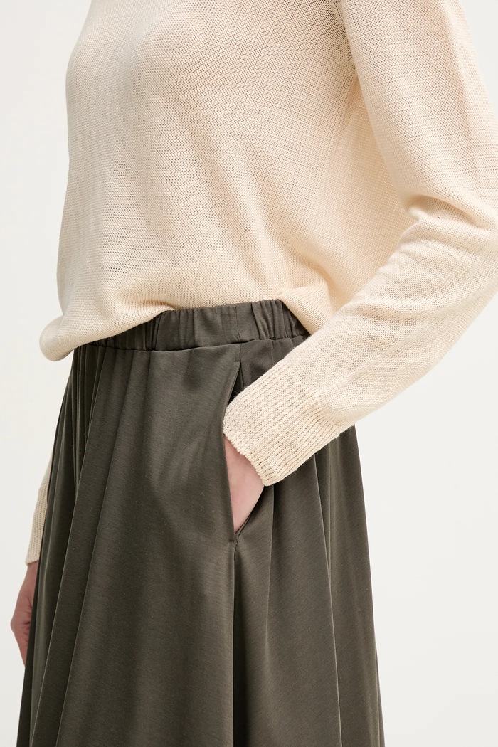Sweter lniany Weekend Max Mara beżowy 2515361052600