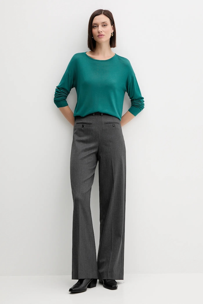 United Colors of Benetton sweter 103VD10AV turkusowy AW25